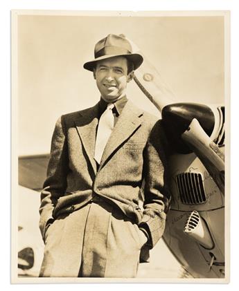 STEWART, JAMES. Small archive of 15 items, each Signed or Signed and Inscribed, to James Stewart Fan Club member Mary Trenor,